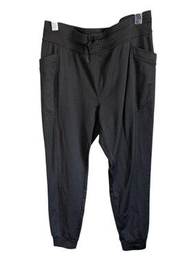 32 Degrees Heat Women's Black Joggers Elastic Waist Size Medium